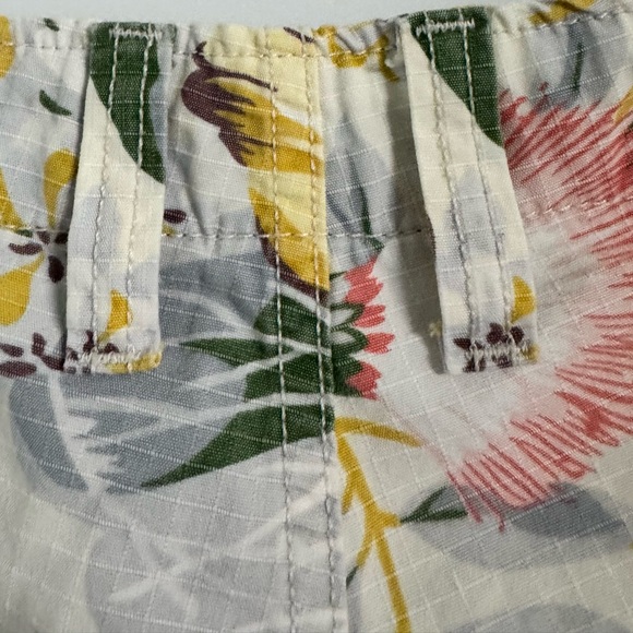 Lucky Brand Tropical Floral Print Capri Cargo Pants, Sz 12 - Picture 10 of 16